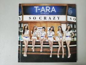 T-ARA女团专辑SOCRAZY光盘1张，画册1本