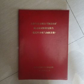 大冶有色金属公司铜录山矿陡边坡实验研究报告