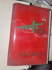 怀旧日记本《一桥飞架南北日记（部队士兵插页、宁阳县卫生系统先进工作者代表会议赠1979年）》软精装，50开，已使用，详情见图！日记本（21）