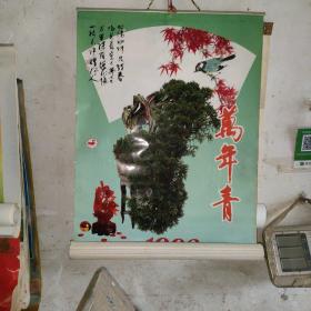 挂历--1993.年，一层纸一层塑料，