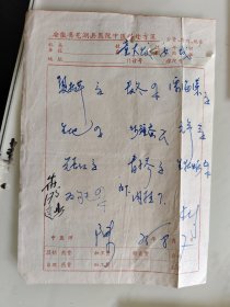 安徽省芜湖县医院中医科处方笺（夏枯草，麦冬，漂海藻，生地，炒僵蚕，元参，？杏仁，青子苓，生牡力，肉桂）