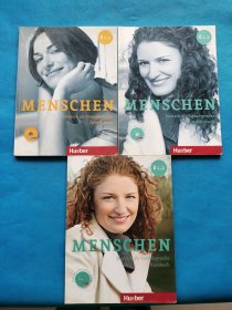 MENSCHEN Deutsch als Fremdsprache Kursbuch (B1.1)、(B1.2)【共三本合售，都有光盘，有字迹】