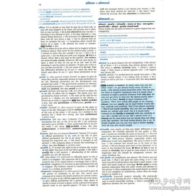 【全新正版，假一罚四】牛津英语同义词学习词典(精)