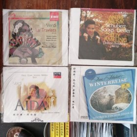 歌剧 茶花女、阿依达、舒伯特歌曲、冬之旅（4张CD）