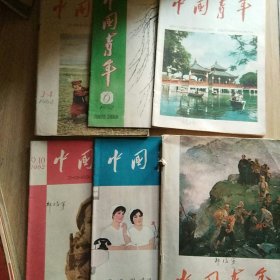 中国青年杂志 1962年3―4，6，7，9―10，13，15―16。1964年7（7本合售）3―4，13两本中有厚厚的剪报。÷50年代新观察杂志插页彩墨画：《河清有日》刘旦宅作8开+夜尽（毛泽东在广州全国农民运动讲习所）