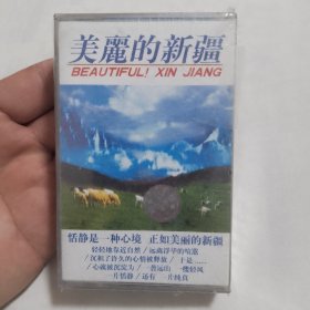 美丽的新彊 磁带（一盒2盘装，未拆封，塑料外封稍残如图）