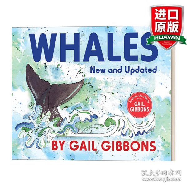 英文原版 Whales (New & Updated) 鲸 4-8岁儿童精装大自然主题科普绘本 海洋动物 Gail Gibbons 盖尔吉本斯少儿百科系列 英文版 进口英语原版书籍