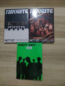 NCT 127： FAVORITE 和 STICKER 专辑杂志 3册 每本都含写真海报（除了favorite的红本） 韩国明星 每本都含光碟