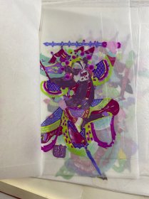 中国民间剪纸 三国人物 点色剪纸(超大剪纸·一盒10张)