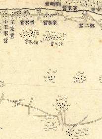 0558-11古地图1894 北京近傍图壹览  采育镇。纸本大小55*66厘米。宣纸艺术微喷复制