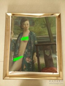 红尘啊滚滚痴痴啊情深急售，保证全国只有一件，画家力作《红尘歌妓》油画纯手绘，90*60厘米