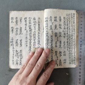 民国手写中医眼科处方验方古籍 民國廿四年 眼科備用 44页88面 一册全（收眼科急备方23页57方症状剂量服用注意等 天医祝繇科5页16符治眼法及叶文公画符念咒焚香治法 眼科针炙法2页10针炙穴位疗法方 另附张富德洗眼方 陈修园开瞽神方 潘得新施送眼珠生翳膜外障仙方等九方 以上各方均症疗方法详细 一目了然）