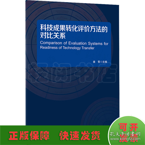 科技成果转化评价方法的 对比关系(挂图)