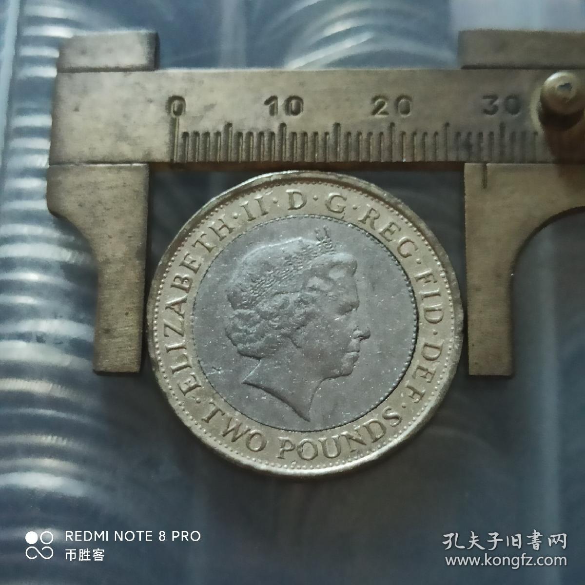 2007年 英国2英镑废除奴隶制200周年 世界硬币外国硬币纪念币双色币