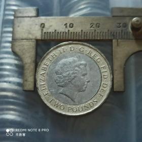 2007年 英国2英镑废除奴隶制200周年 世界硬币外国硬币纪念币双色币