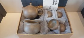 井陉窑陶瓷，茶壶套装，圆的壶是师傅落款，公杯和小碗没有落款，井陉发货