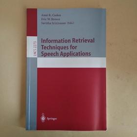 英文原版：Information Retrieval Techniques for Speech Applications信息检索技术在语言表达上的应用（目录见图）
