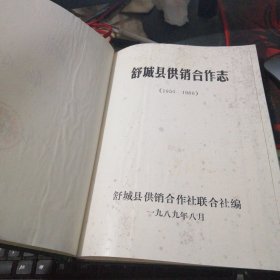 舒城县供销合作志(大16开精装)