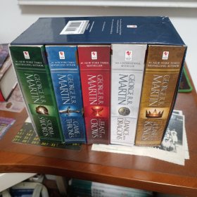 Game of Thrones：A Song of Ice and Fire 1-5 《权力的游戏：冰与火之歌》英文版1-5冰与火之歌 全套 英文原版 便携版平装套装