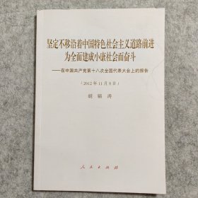 坚定不移沿着中国特色社会主义道路前进为全面建成小康社会而奋斗