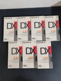 录像带： SONY DX E-180 原装空白录像带 全新未拆封 （2个膜轻微破损）7盒合售 以实拍图购买