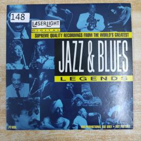 148唱片光盘CD：JAZZ BLUES LEGENDS 一张碟片裸碟