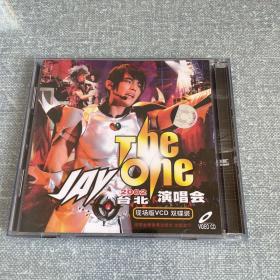 光盘：THE ONE周杰伦台北演唱会2002年现场版（光盘2张VCD）周杰伦VCD签名
