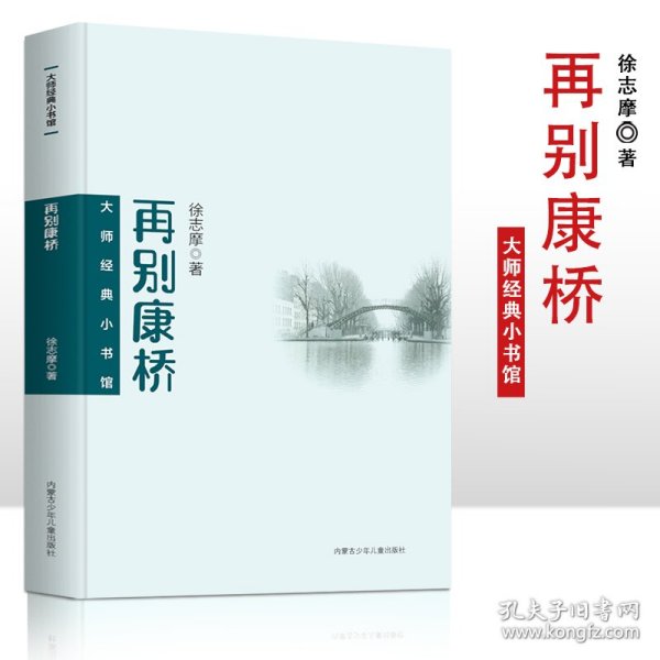 大师经典小书馆 再别康桥 中小学生七八九年级课外阅读，课外阅读书籍无障碍阅读 经典名著 徐志摩小说集 初高中生课外阅读书籍  青少年文学作品集