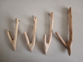 老木钩子 草扣子 可当复古装饰挂钩 一起价格