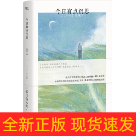 今日有点沉思（诺贝尔文学奖热门候选人谷川俊太郎全新诗集，小小的花、迷失在巷中的感觉……量身绘制34幅精美插画；赠定制艺术版画！）