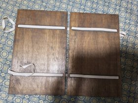 馆藏流出!旧夹板一副!29.6*18.2cm;编号:03924