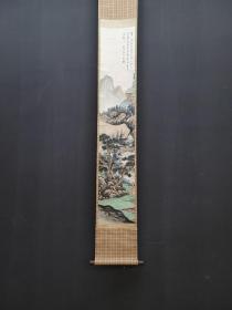 A 启功 精品纸本山水立轴 画心