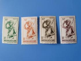 法属马达加斯加邮票