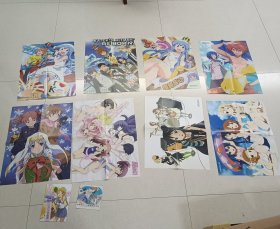8张漫画海报动漫日式美少女海报