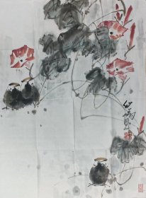 毛翔先花鸟82*61作品