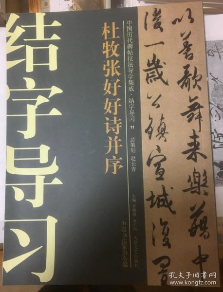 中国历代碑帖技法导学集成·结字导习（11）：杜牧张好好诗并序