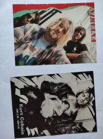Nirvana+Kurt cobain涅槃乐队海报插图两张16K