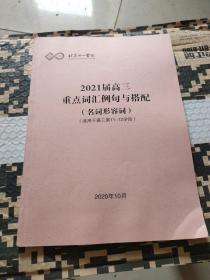 北京十一学校2021届高三重点词汇例句与搭配(名词形容词)(适用于高三第11--12学段)