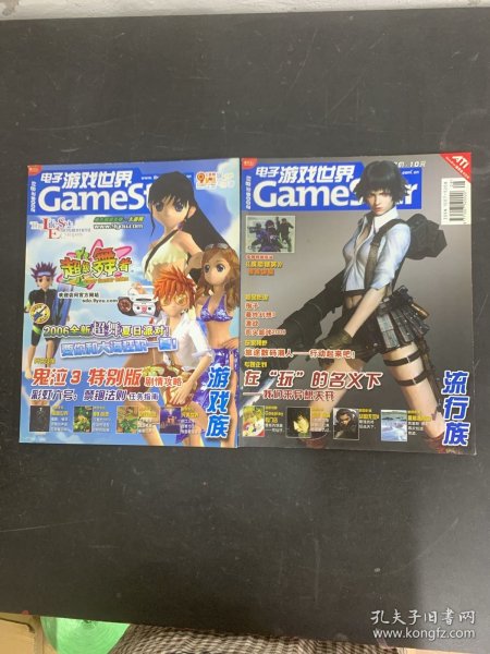 电子游戏世界 GameStar 2006年 8月(流行族+游戏族）共2本合售