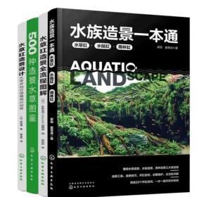 全4册 水族造景一本通+水草缸造景全流程图解+水草缸造景设计+500种造景水草图鉴 水草缸造景工具图书籍 零基础学水草养殖水草造景