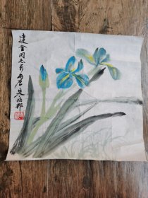 朱梅邨写意花鸟作品（带上款）