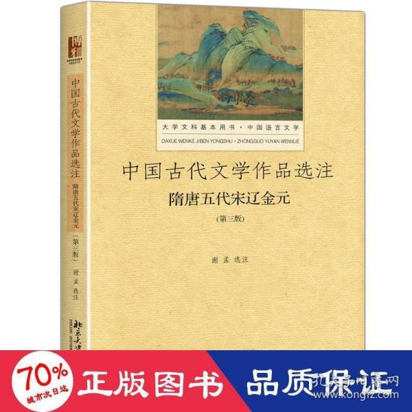 中国古代文学作品选注 隋唐五代宋辽金元（第3版）