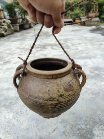 民国四耳陶罐多肉花盆