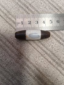 天然线珠一眼天眼天珠一颗马蹄纹爆满放漏出