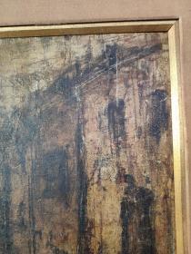 1963年加拿大蒙特利尔康莱德美术馆出品老油画，有款自查，原装裱，框子散架了