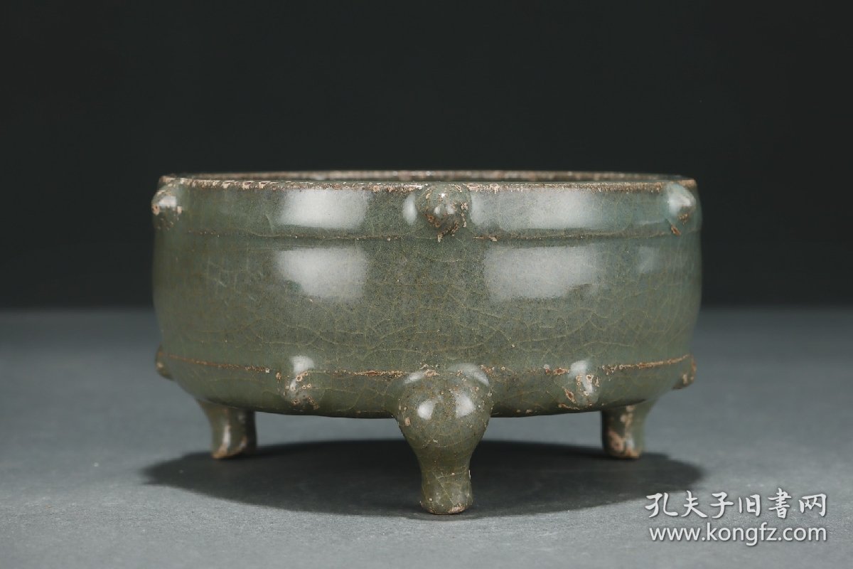 B121---宋官窑三足洗