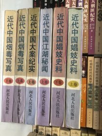 近代中国烟毒写真（上下）、近代中国娼妓史料（上下）、近代中国江湖秘闻（上）、近代中国大案纪实（上）