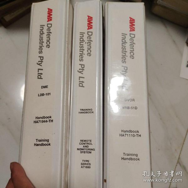 handbook  distance measuring equipment ldb-101 type 11-13A71944/ remote control and monitoring system type series A71680/doppler vor vrb-51d type series A71110 共三本合售