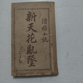 晚清时期出版 滑稽小说《新天花乱坠》