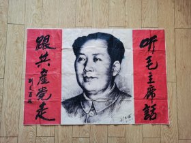 刘文西作品-毛主席像，，议价，